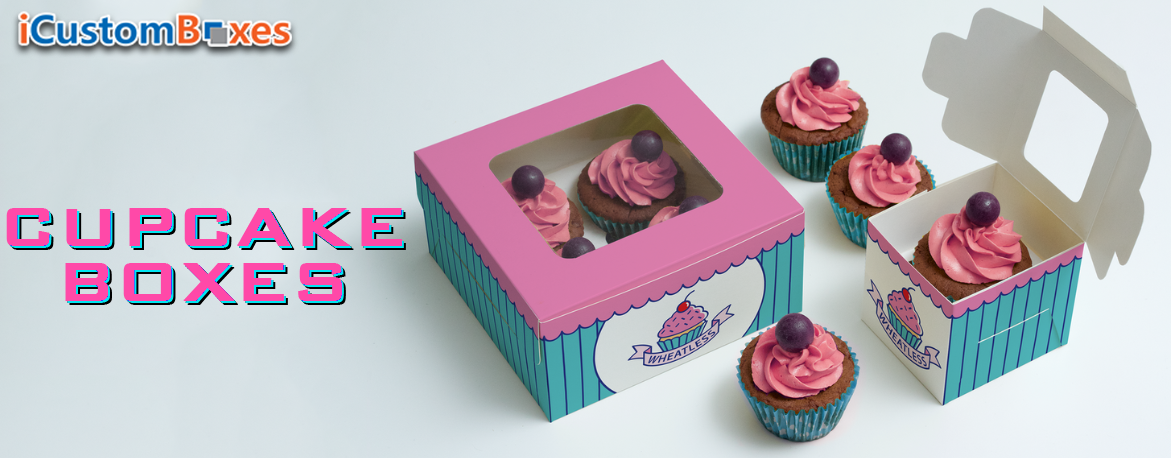 Get the attractive Custom Cupcake Boxes wholesale at iCustomBoxes