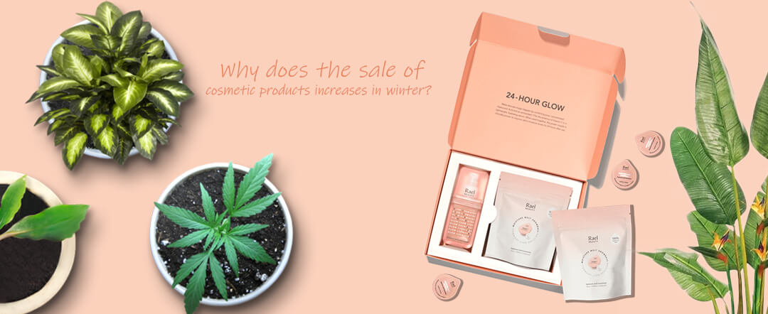 Why does the sale of cosmetic products increase in winter?