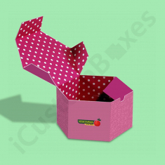 Hexagon gift boxes by icustomboxes.com