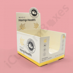 White CBD Display Boxes for Sale by icustomboxes.com