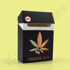 Printed Black Cigarette Boxes by iCustomBoxes Canada