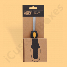 Cardboard Tools Packaging with Hang Tab