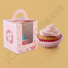 Muffin Boxes with handle by iCustomBoxes Canada