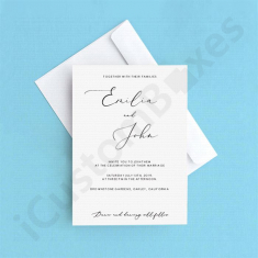 Printed Invitations by icustomboxes.com