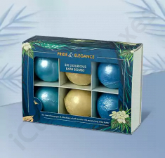 Bath Bomb Boxes With insert at icustomboxes.com