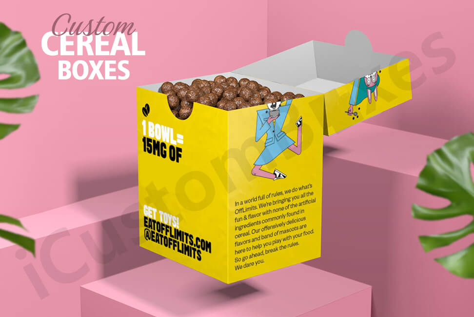 Custom Blank Cereal Box - Cereal Boxes -iCustomBoxes
