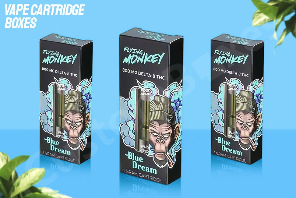 Trendy Printed Custom Vape Cartridge Boxes