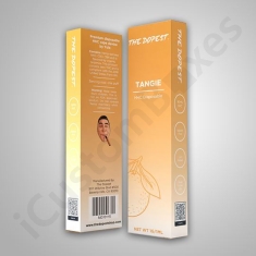 Orange Vape Cartridge Box Packaging