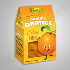 HHC Getaway Orange Gummies Packaging