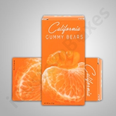 Printed HHC Getaway Orange Gummies Boxes