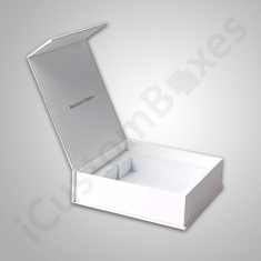 Hinged Flip Lid White Packaging