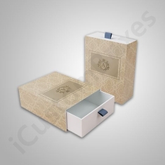 Slide Matchbox Packaging with ribbon
