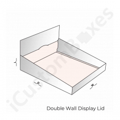 Double wall display lid boxes by iCustomBoxes Canada