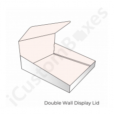 Double wall display lid