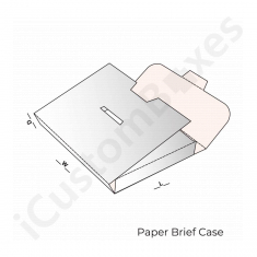 Paper brief case boxes by icustomboxes.com