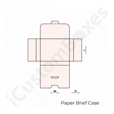 Paper brief case boxes wholesale by icustomboxes.com