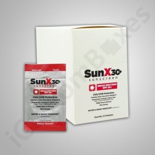 Sunscreen Towelettes Boxes