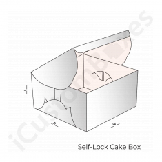 Custom Self Lock Cake Box