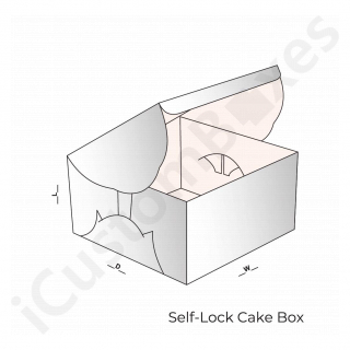 Custom Self Lock Cake Box