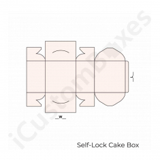 Self lock cake boxes wholesale