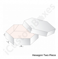Hexagon two piece boxes by ICB Canada