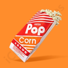printed popcorn bags