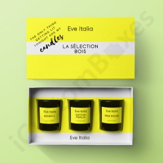 Rigid candle boxes with inserts