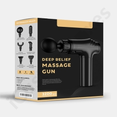massage gun product packaging