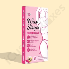 custom printed wax strip packaging