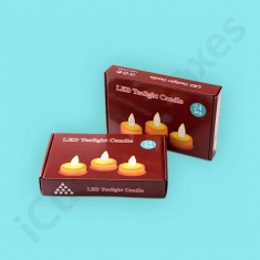 Printed Tea Light Candle Packaging Boxes