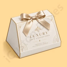 custom shaped trapezoid gift boxes