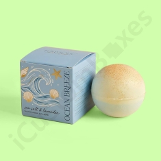 Single bath bomb boxes with logo