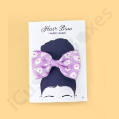 Custom Printed Hair Bow Cardboard Cards