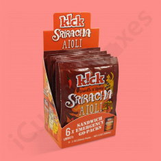 Sauce Sachet Boxes with Hang Tab