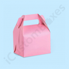 Wholesale Pink Gable Boxes by iCustomBoxes Canada