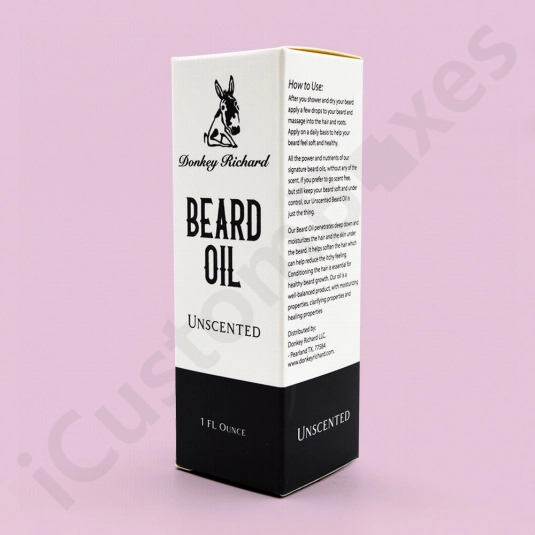 custom beard oil packaging boxes