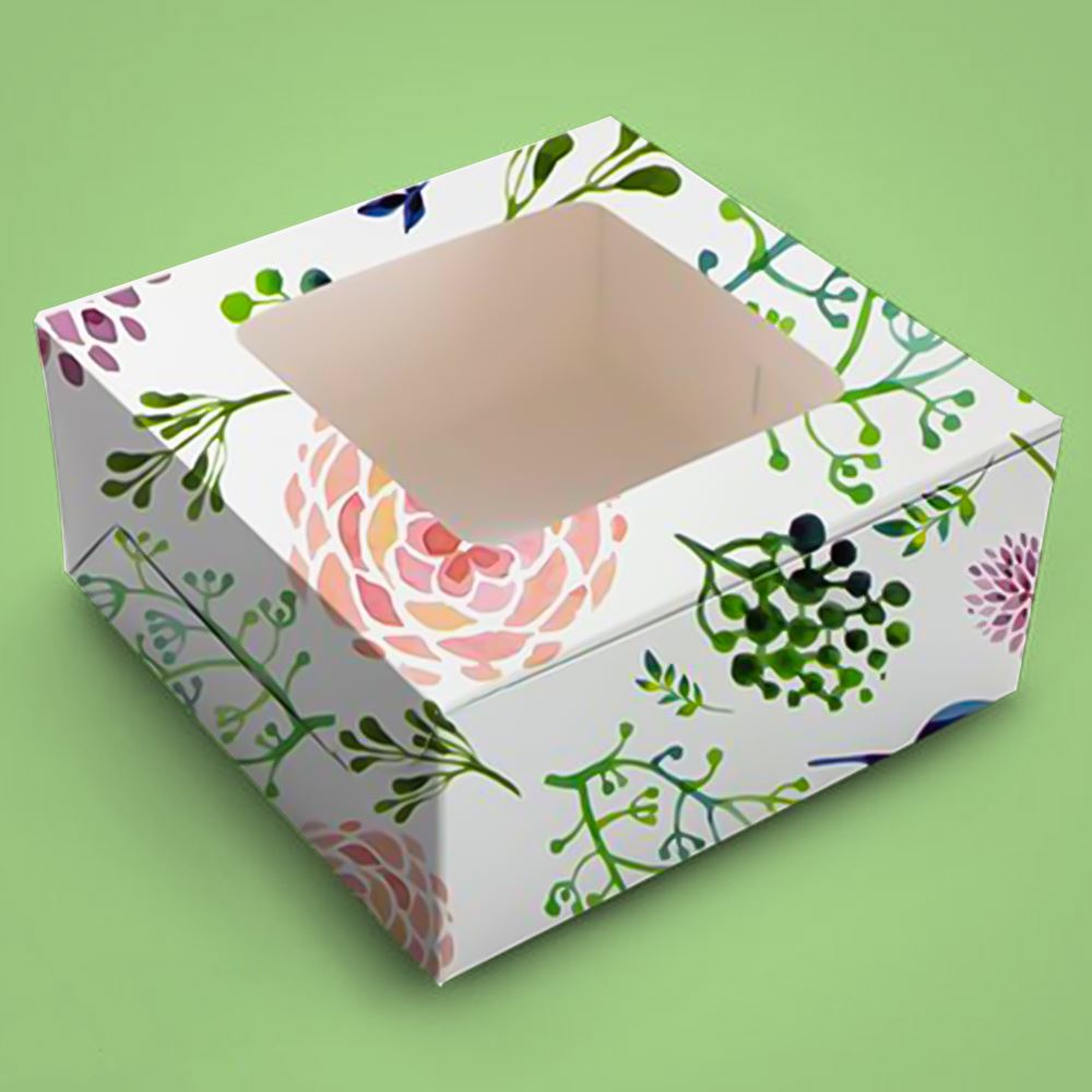 Custom Window Cake Boxes by icustomboxes.com