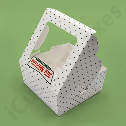 White bakery boxes With Window by icustomboxes.com