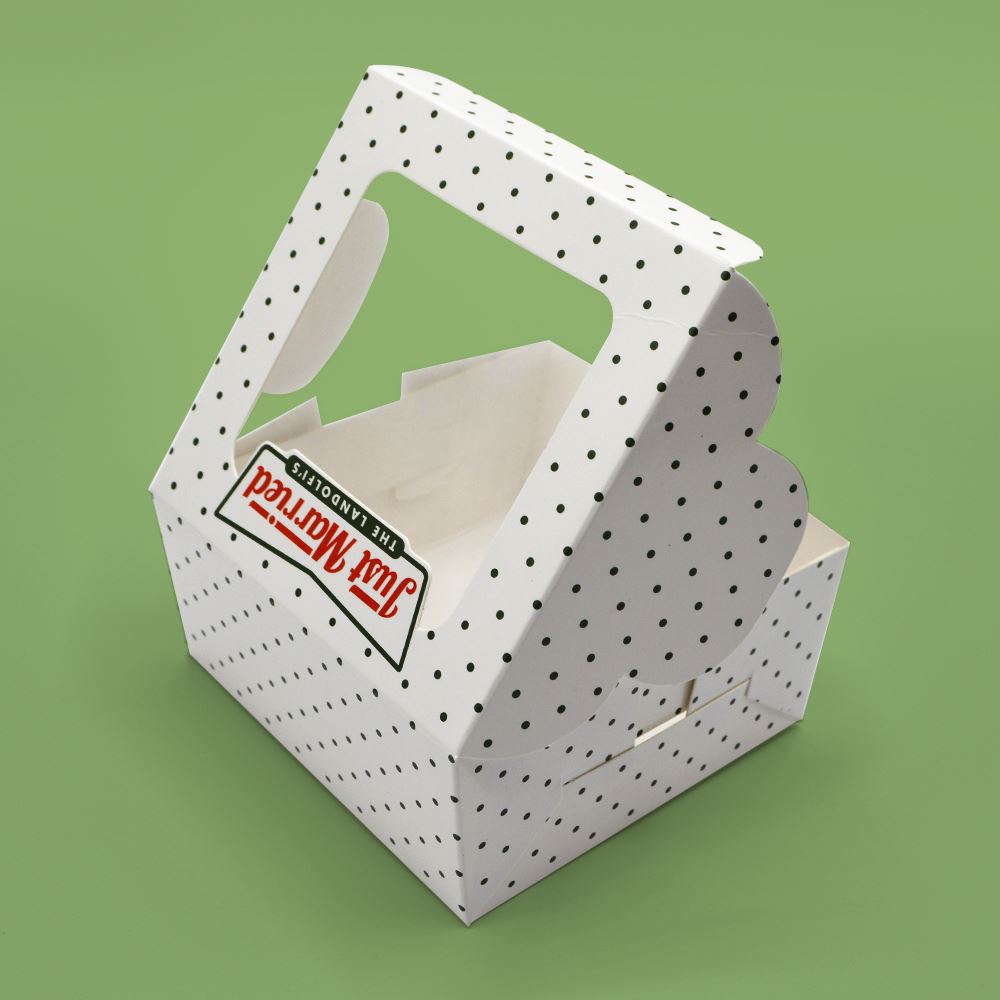 White bakery boxes With Window by icustomboxes.com