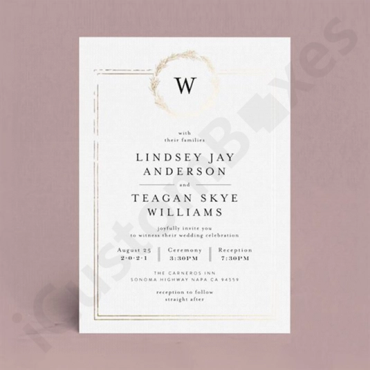 Custom Printed Invitations Cards