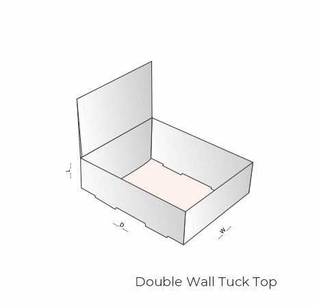Double Wall Tuck Top at icustomboxes.com