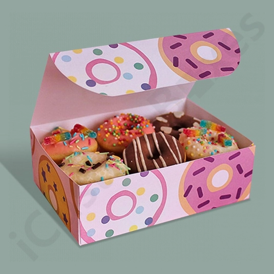 hexagone Pink Donut Boxes