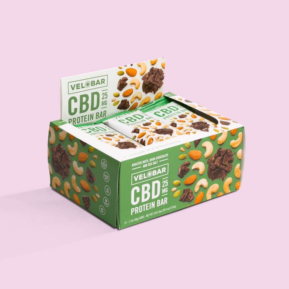 Custom CBD Protein Bar Boxes packaging