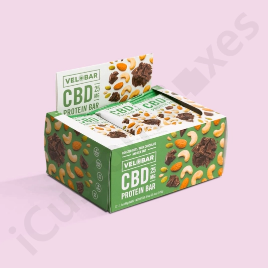 Custom CBD Protein Bar Boxes packaging