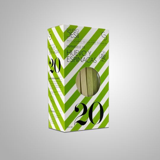 black and white striped box