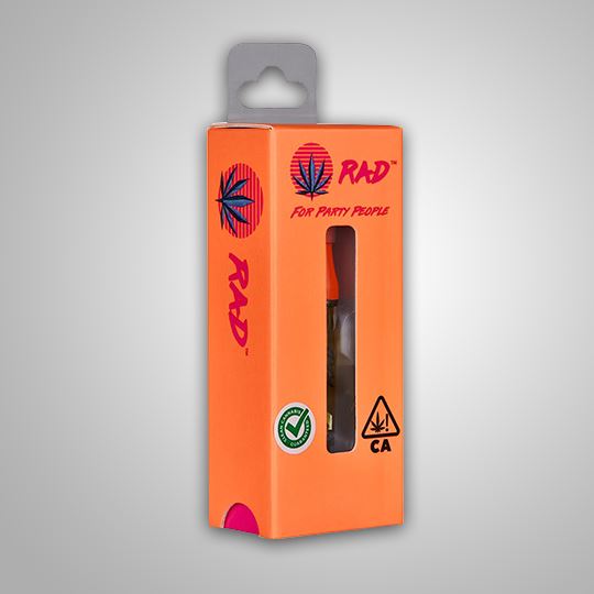 custom Orange Vape Cartridge Boxes