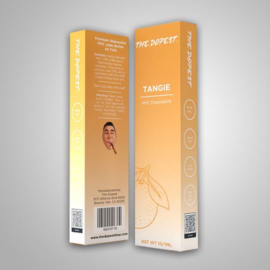 Orange Vape Cartridge Box Packaging