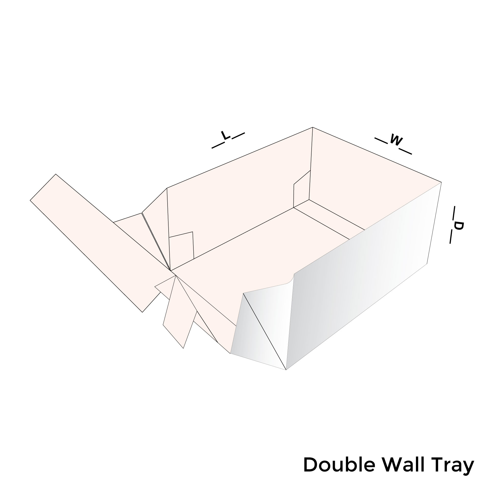 Double Wall Trays Box by iCustomBoxes