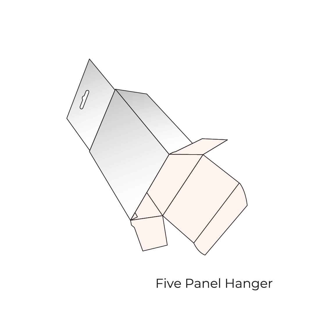 Five panel hanger box by icustomboxes.com