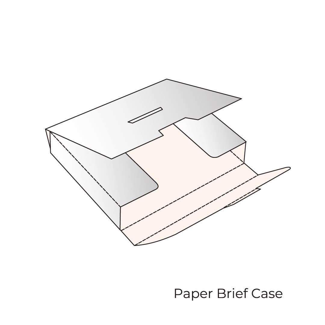 Paper brief case box by icustomboxes.com